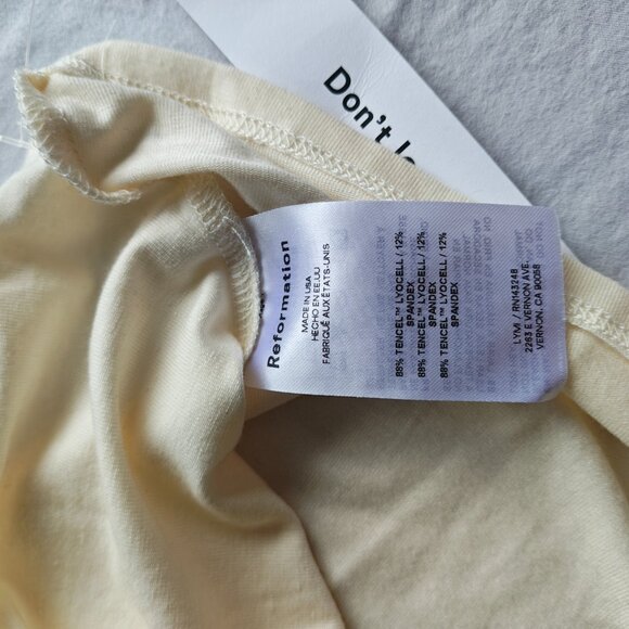 REFORMATION Cello Knit Top in Ivory, size S - Picture 6 of 7